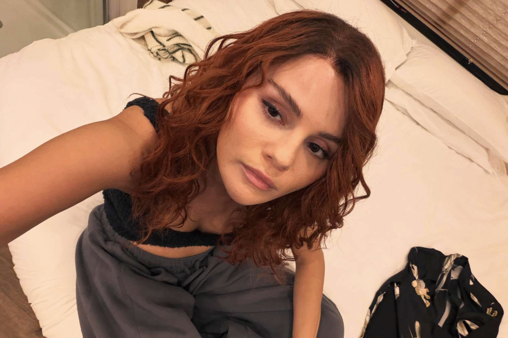 Selena Gomez hair transformation red curls London