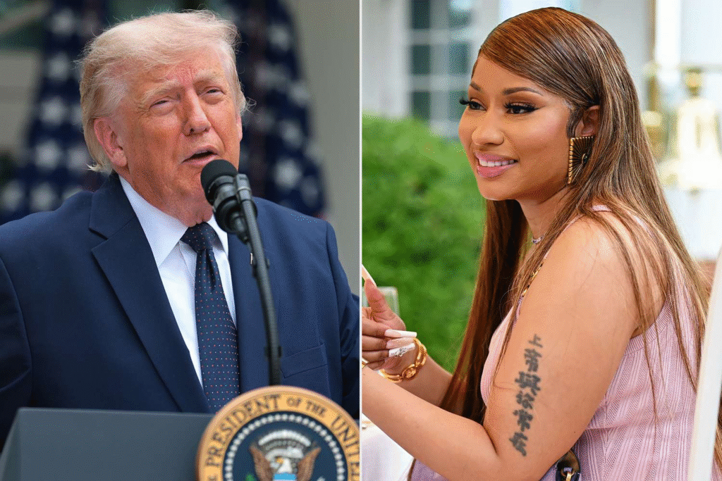 Donald Trump Nicki Minaj praise at White House