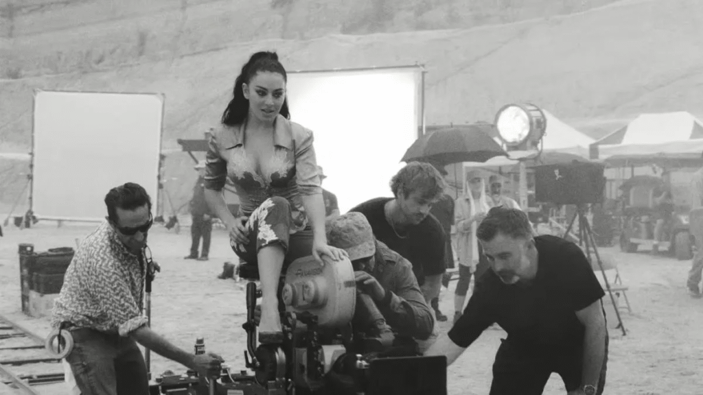 Charli xcx Camera video behind the scenes directing