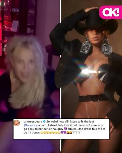 Britney Spears Beyonce videos dancing on Instagram